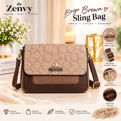 ✨ Elegant Luxury Brown Monogram Shoulder Bag for Women