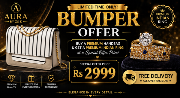 Premium Handbag with Free Indian Designer Ring – Bumper Offer